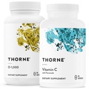 THORNE - Immune Support Combo - Vitamina D3 &amp; Vitamina C Blend for Healthy Immune Function - 30 a 90 Servings