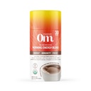 Om Mushroom Superfood Morning Energy Blend Mushroom Powder Drink, 8.47 Unce Canister, Coffee Free Energy Drink with Cordyceps, Vitamina D2, Agaricus Bisporus, Lion's Mane, Rhodiola y Turquía Tail