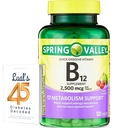 Spring Valley Vitamina B12 Tablas rápidas de disolución Suplemento dietético  vírgenes Vitamina B12 2500 mcg  B Vitamina B12 Complejo para Mujeres y Hombre Silencio 120 Tablets Bundle with Lual's 45 Diabetes Decodificado