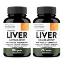Sandhu's Liver Cleanse Detox &amp; Repair Support ← 70 Capsules (Pack of 2) Silencio Herbal Supplement for Liver Health TEN LLEK Thistle Dandelion Root Andrographis with 8 Minerals