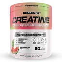 Polvo de crema de celulosa, sabor de sandía - Aumenta la fuerza, masa muscular magra &amp; resistencia, creatina micronizada para la absorción rápida, 5g Creatina por ser, 50 Servimientos