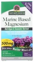 Respuesta de la naturaleza Magnesio marino, Super Concentrado 500mg Silencio Planta Basado Silencio Red Algae &amp; Seawater Derived ¦ Alcohol-Free &amp; Gluten-Free ← Vegetarian Capsules 90ct