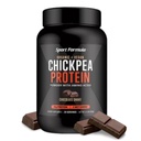 Deporte Fórmula Chickpea Protein Powder, Orgánica y Vegan Plant Based Protein, All Natural Protein Powder con Aminoácidos Esenciales, Chocolate Flavor, sólo 2 Carbs netos con 21 Grams Protein