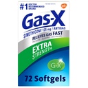 Gas-X Extra Strength Gas Relief Softgels con Simethicone 125 mg para Bloating Relief - 72 Conde