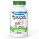 DrFormulas Fibra Prebiótica Orgánica para Alivio del Estreñimiento Silencio Nexabiótico Tapas Superalimentarias para Salud Digestiva Probiótica, 60 Tabletas
