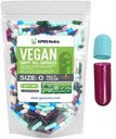 XPRS Nutra Tamaño 0 Empty Capsules - 100 Conde Vacío Cápsulas Veganas - Láminas Vegetarianas - DIY Cápsulas de Píldora de Vegetal para Suplementos Do-It-Yourself (Multi Color)
