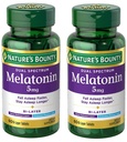 Bounty Melatonin 5mg Dual Spectrum, 100% Drug Free Sleep Supplement, Quick Release and Extended Release, Promotes Relaxation and Sleep Health, 60 Bi-Layer Tablets (Pack of 2)