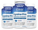 Tratamiento de úlcera fría de Lysine para lípidos – con Lactobacillus Rhamnosus, Acidophilus y Vitamina C – Suplemento de úlcera fría para la salud de la piel, soporte de inmune y prevención – 180 cápsulas