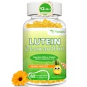 Lutein 20 mg con Zeaxanthin Gummies, Lutein y Zeaxanthin Suplementos con Vitaminas Oculares C, E, Bilberry para Salud Ocular - 60Cts