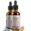 Rejuvica Health Balanced Femme - Menopause Support for Hot Flashes &amp; Female Balance - Liquid Delivery for Better Absorption - Black Cohosh, Dong Quai, Vitex, Maca Root &amp; More!