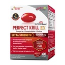 LABO Nutrition Perfect Krill EX, 1000mg Aceite de Krill Antártico Omega 3 EPA DHA, Phospholipids más elevados (más del 56%) con Choline, Astaxanthin ¦