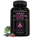 Vital Vitaminas Vegan Collagen Booster - con ácido sílice e hialurónico - Suplementos de colágeno de base vegetal - Soportes Pelo, Piel, Nails &amp; Joints - 60 cápsulas