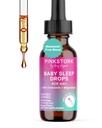 Pink Stork Baby Sleep Drops, Naturally Support Sleep Without Melatonin for Infants, Toddlers, and Kids, Chamomile and Magnesium, Baby Essentials for Bedtime, 1 oz, 30 Servings