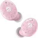 Back Bay Audio Tempo 30 Earbudos inalámbricos para pequeños oídos - Reconocimiento de premios, Earbudos Bluetooth Impresionantes, Codrones de oído cómodos para mujeres, auriculares rosas pequeños canales de oído, auriculares de batería larga