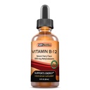 Vitamina B12 Sublingual Liquid Drops - Methylcobalamin, VIT B 12 admite energía, Max Absorption, 3000mcg Por Serving, 60 Servings, Non-GMO, Vegan Friendly, Manufactured in The USA