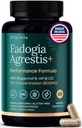 Fadogia Orgánica Agrestis 600mg para el soporte de prueba natural (2X Más Puro - 3X Más Absorbente) Athlete Aprobado - Apoyo Crecimiento del músculo " Recuperación, Niveles de energía saludables, Conducción, resistencia " Mood - 60ct