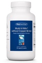 Allergy Research Group Multi-Vi-Min Without Copper & Iron - Multivitamin for Men &amp; Women, Mineral Complex, Active Nutrients, with Iodine - 150 Count