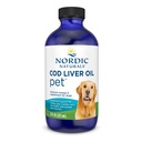 Nordic Naturals Pet Cod Liver Oil, Unflavored - 8 oz - 1048 mg Omega-3 Por Teaspoon - Fish Oil for Dogs with EPA & DHA - Promotes Skin, Coat, &amp; Immune Health