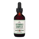 Suplementos de madera doble Complejo de vitamina B líquido - 2 Mes de suministro - Max Absorption - B3, B6, B7 (Biotin), B9, y vitamina B12 - Cherry Flavor - 2 FL OZ