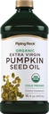 Piping Rock Pumpkin Seed Oil Organic Cold Pressed ← 16 Fl Oz ← Virgen Extra, No GMO, Gluten Free Supplement