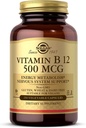 Solgar Vitamina B12 500 mcg, 250 cápsulas vegetales - Metabolismo energético - Soporte del sistema nervioso - promueve la salud del corazón - no GMO, Vegan, Gluten Gratis, Dairy Free, Kosher, Halal - 250 Actuaciones