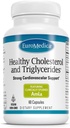 Euromedica Saludos Colesterol y Triglicéridos - 60 cápsulas - Amla clínicamente estudiada - Soportes Saludables HDL & Triglicéridos Niveles - No GMO, Vegan, Kosher - 30 servicios