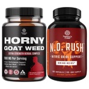 Bundle of Horny Goat Weed for Men with Black Maca Root, Tongkat Ali, Saw Palmetto &amp; Panax Ginseng Extract for Stamina & Energy and Nitric Oxide Supplement with L-Arginine for Muscle Growth & Recovery