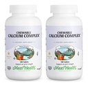 Complejo de Calcio Chewable Maxi Health – Vainilla Flavor Vitamina D3 y Magnesio Chewables para ayudar a apoyar los huesos – Kosher Magnesio y Suplemento de Calcio para Mujeres y Hombres (180 Cuenta, Pack de 2)