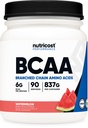 Nutricost BCAA Powder (Watermelon, 90 Serv) - Optimal 2:1:1 ratio
