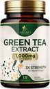 Extracto de té verde cápsulas 1000 mg - Estándarizado 45% EGCG & 98% Polyphenols - 3X Strength Green Tea Pills for Natural Energy - Apoya la salud del corazón, Suplemento herbal, Vegan, No GMO - 120 cápsulas