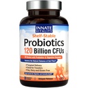 Probióticos de Vitality Innato 120 Billion CFUs for Men &amp; Women, 34 Strains with Prebiotics & Digestive Enzymes, Immune & Digestive Health, Delayed Release, Shelf Stable, 30 Vegan Capsules