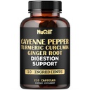 Cayenne Pepper Suplemento con Turmeric Curcumin Root, Ginger Root, Ceylon Cinnamon Bark " Más - Sistema Inmunitario, Salud Conjunta " Asistencia sanitaria digestiva - 210 cápsulas