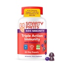 SmartyPants Kids Immunity Elderberry Gummies: Kids Immune Support Supplement, Vitamina C, Vitamina D, Vitamina B6 &amp; B12 y Zinc, Gluten Free, Elderberry Flavor, 60 Cuenta (30 Day Supply)