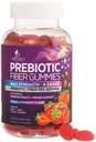 Gummies de fibra para adultos, Suplemento diario 4g de fibra de Gummy, Prebiótico Gummy Digestive Health Support - Fibra Soluble con base vegetal, Prebióticos soporta la regularidad y la digestión Non-GMO - 120 Gummies