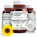 Natural Nutra Sunflower Lecithin 2000 mg Suplemento, Soporta a las madres de lactancia materna con Alivio de leche enchufada, Hierve &amp; Brain Health Booster, Soy Gratis, No GMO, Libre de gluten, 120 Softge