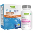 Advanced Prenatal Multivitamin &amp; Pharmepa Complete EPA DHA rTG Omega 3 1000mg Pregnancy Support Bundle, por Igennus