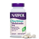 Natrol Melatonina 5 mg Time Release, Dietary Supplement to Minimize Wake Ups, Nighttime Sleep Aid, 100 Tablets, Hasta 100 Day Supply