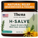 Tratamiento de hemorroides intenso 100% Hemorrhoid natural Crema &amp; Fissure Ointment Control Organic Lavender Arnica Witch Hazel Fast Healing Maximum Strength, Best with Thena Sitz Bath Soak for Women Men