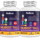 NuBest Bundle Tall 10+ 60 Capsules Tall Kids 60 Chewable Tablets ← Crecimiento de Altura Apoyo para Niños y Adolescentes vivieron Calcio, Vitaminas D3 K2, Collagen & Herbs