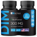 EFFECTIVE NUTRA Dim Supplement 300mg with BioPerine - Extra Strength Estrogen Blocker for Men &amp; Women - Hormone & Metabolism Support - 4 Month Supply