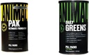 Pak de animales - Conveniente All-in-One Vitamin & Suplemento Pack - Zinc & Greens Pak - Chlorophyll