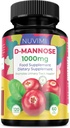 D Mannose 120 cápsulas - 1000 mg por dosis - Suplemento dietético ayuda a promover la salud del tracto urinario - Defensa UTI natural vegano