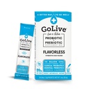 Prebiótico GoLive " Probiótico para Mujeres, Hombres, Niños. Flavor-Free, Sugar-Free, Sinbiótico Polvo w / GOS, L-Glutamina, Vitamina D3, Electrolitos. Para Gut Health, Digestión, Metabolismo, Inmunity 15-50B CFUs.