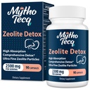2300 MG Zeolite Detox Capsules - Activado Charcoal & Bentonite Clay, Altamente Absorbable cuerpo completo, Liver & Gut Cleanse, Zeolite Clinoptilolite(90 cápsulas)