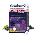 Sambucol Cold and Flu Relief Tablets - Homeopática de Medicina Fría, Remedio frío para adultos, Black Elderberry for Colds, Zinc Cold Remedy - 60 Conde
