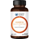 Vitamina World Digest-13 Multi-Enzyme, 1010mg Digestive Enzymes Blend with Amylase, Bromelain, Papain " Lipase for Digestion and Absorption, Digestive Enzymes for Bloating & Gas, 60 Caplets