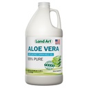 Land Art - Aloe orgánico Vera Gel bebible para Heartburn & Acid Reflux Relief - 99.7% Puro - Procesado frío - Mejora la salud digestiva - calma y natural - Vegan &amp; Gluten-Free - 64 fl oz