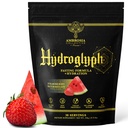 Ambrosia Hydroglyph Intraworkout Fórmula w/BCAA + EAA + Electrolytes Hidration Powder para proteger el músculo magro, 0g Sugar Fasting Hydration Drink Mix, Made w/Coconut Water (Strawberry Watermelon)