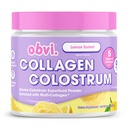 Obvi Collagen Peptide Colostrum Powder ¦ Multi-Collagen Peptides with Grass-Fed Bovine Colostrum ¦ Apoya Gut Health, Immune, Skin & Hair TEN Gluten-Free, Keto-Friendly TEN Lemon Sorbet, 30 Servimientos