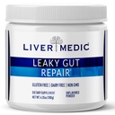 Leaky Gut Repair Gut Health Support Powder Glutamine Slippery Elm for IBS Heartburn Relief Bloating to Soothe Stomach for Women &amp; Men Capsules (Unflavored) 180g